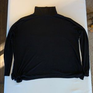 Jones & Co Women Black Long Sleeve Turtleneck L